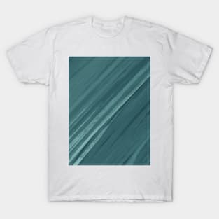 Acrylic brush strokes - grayish green T-Shirt